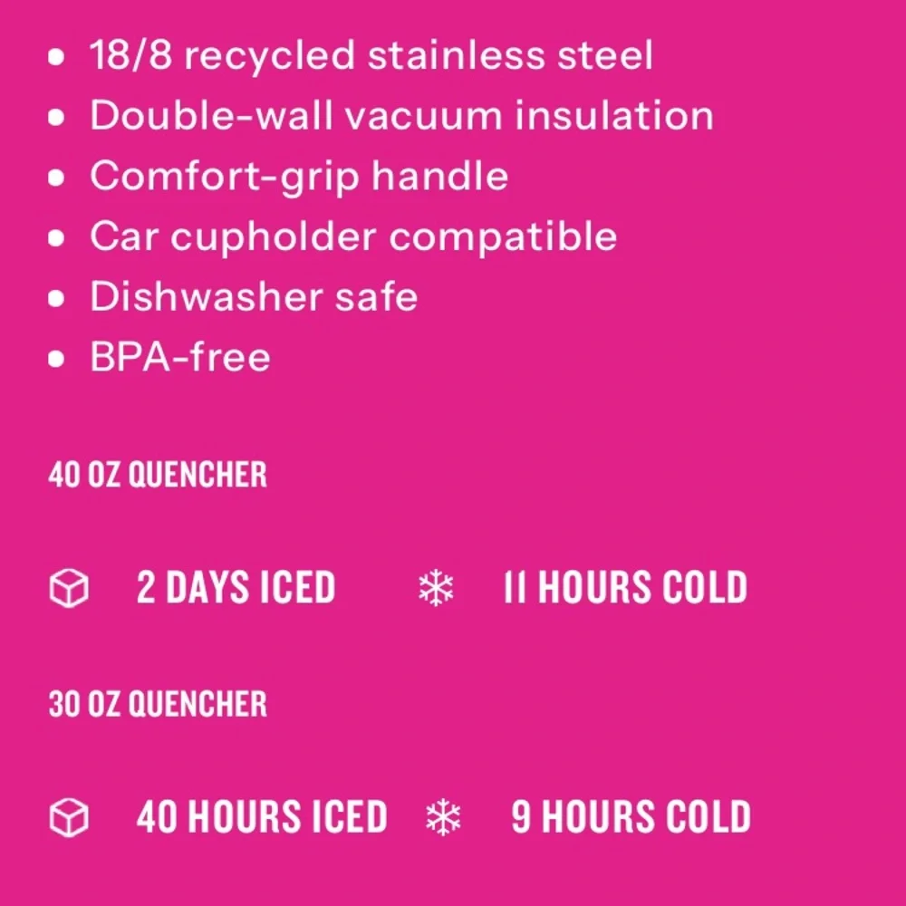 ‼️NIB‼️Stanley x Barbie Pink Icon 40 oz Quencher - Picture 5 of 8